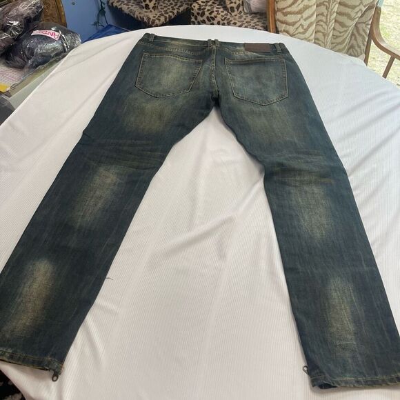 Demolition Destroyed Distressed Men’s Denim Jeans Size 38 X 33 - Picture 10 of 11